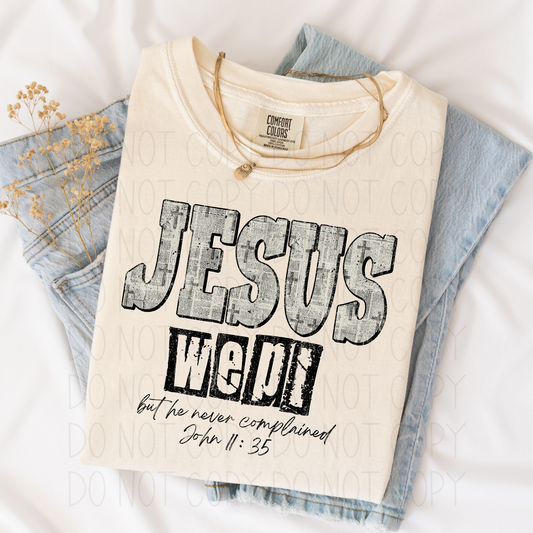 Jesus wept- DTF Transfer