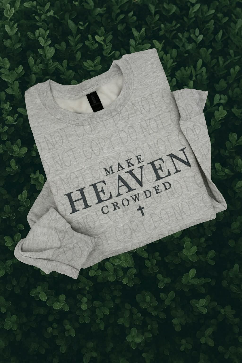 Make Heaven Crowded-Embroidered Sweatshirt