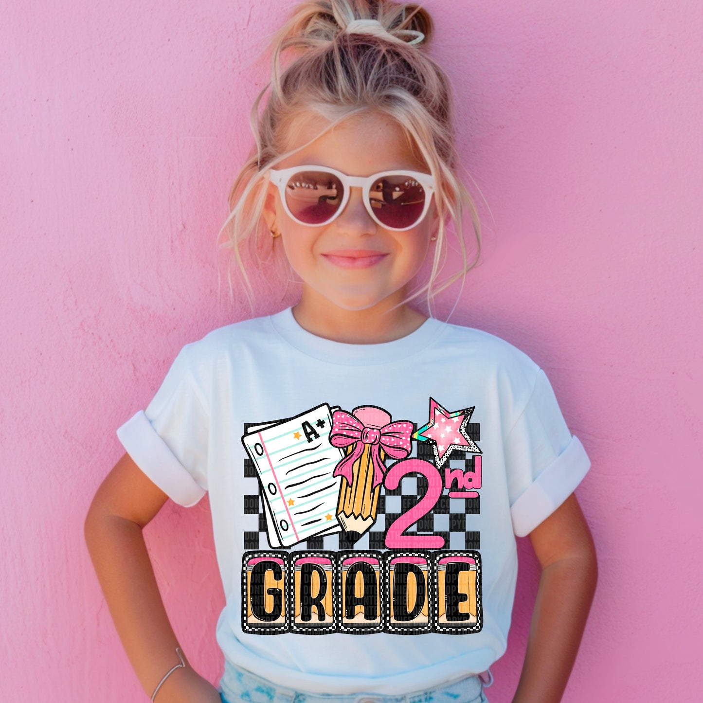 Back to school checkered- DTF Transfer