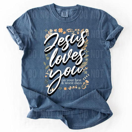 Jesus loves you-DTF Transfer