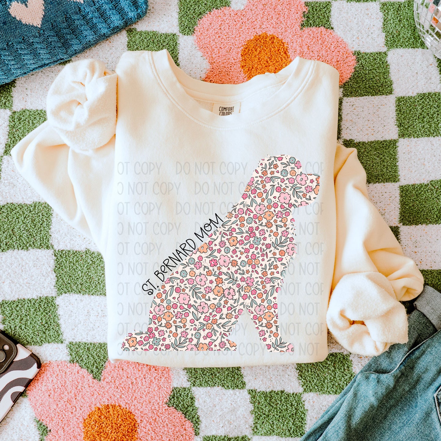 Dog Mom Floral- DTF Transfer