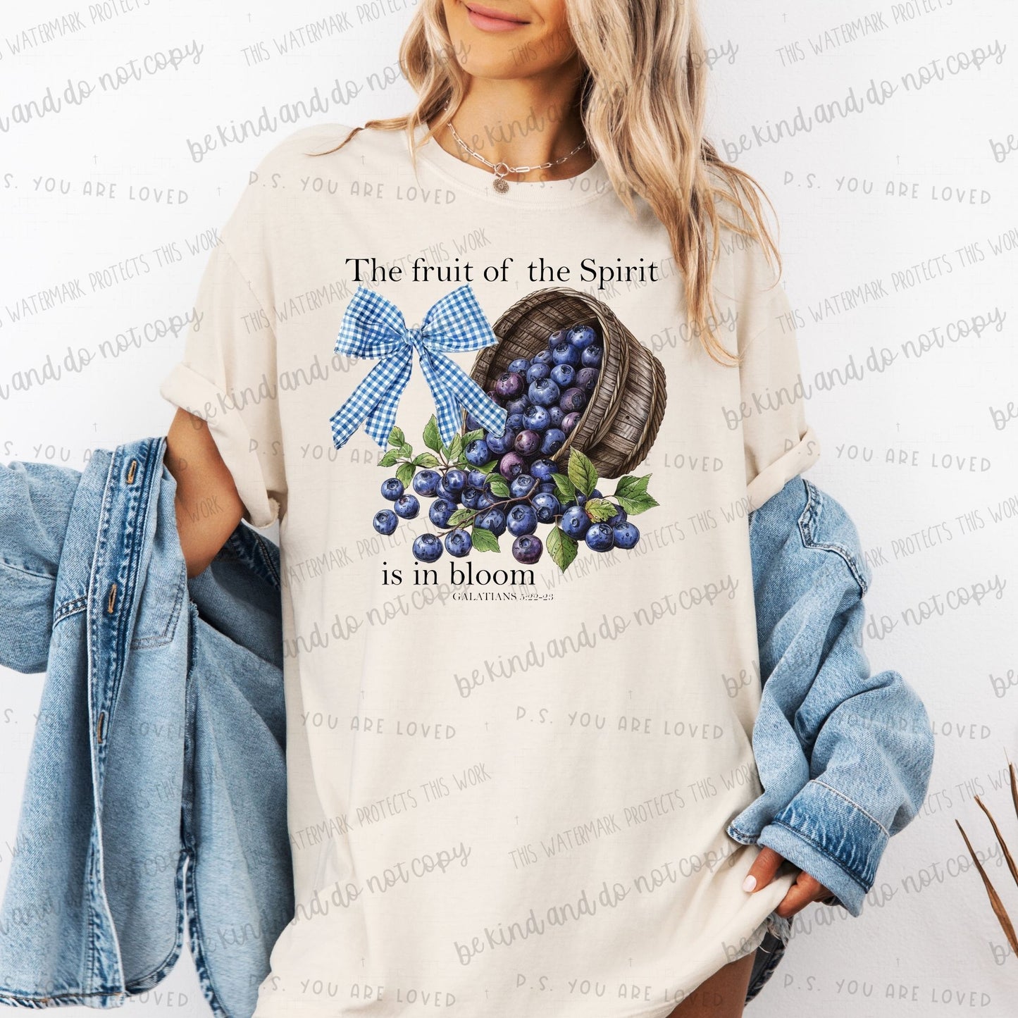 The fruit of the Spirit is in bloom.  Galatians 5:22-23-DTF Transfer