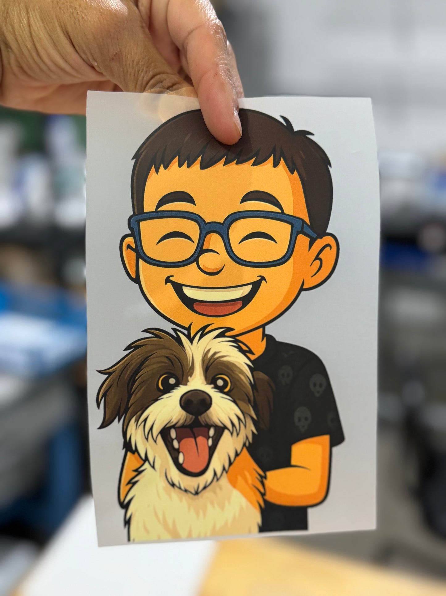 AI Cartoon Character DTF-Transfer