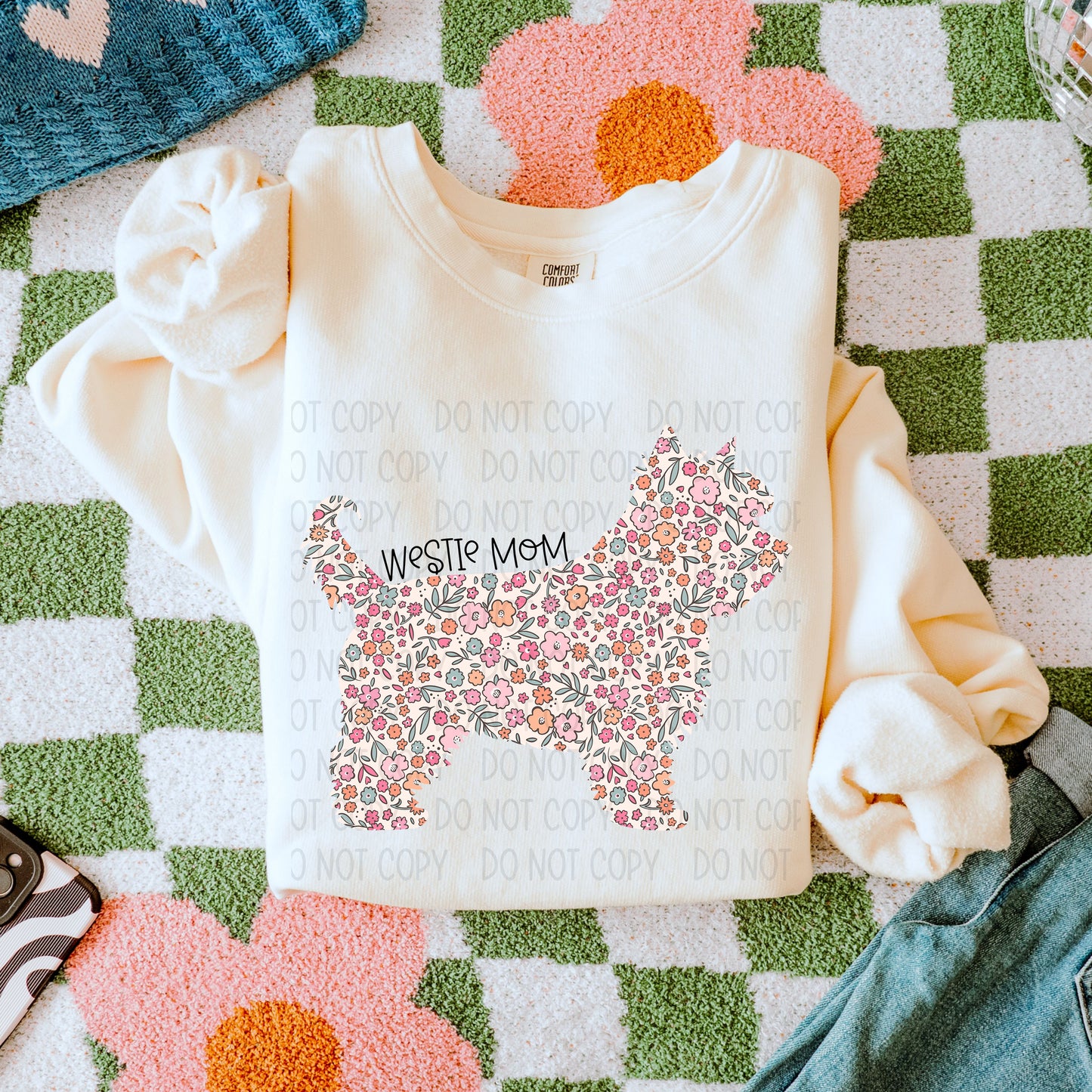 Dog Mom Floral- DTF Transfer