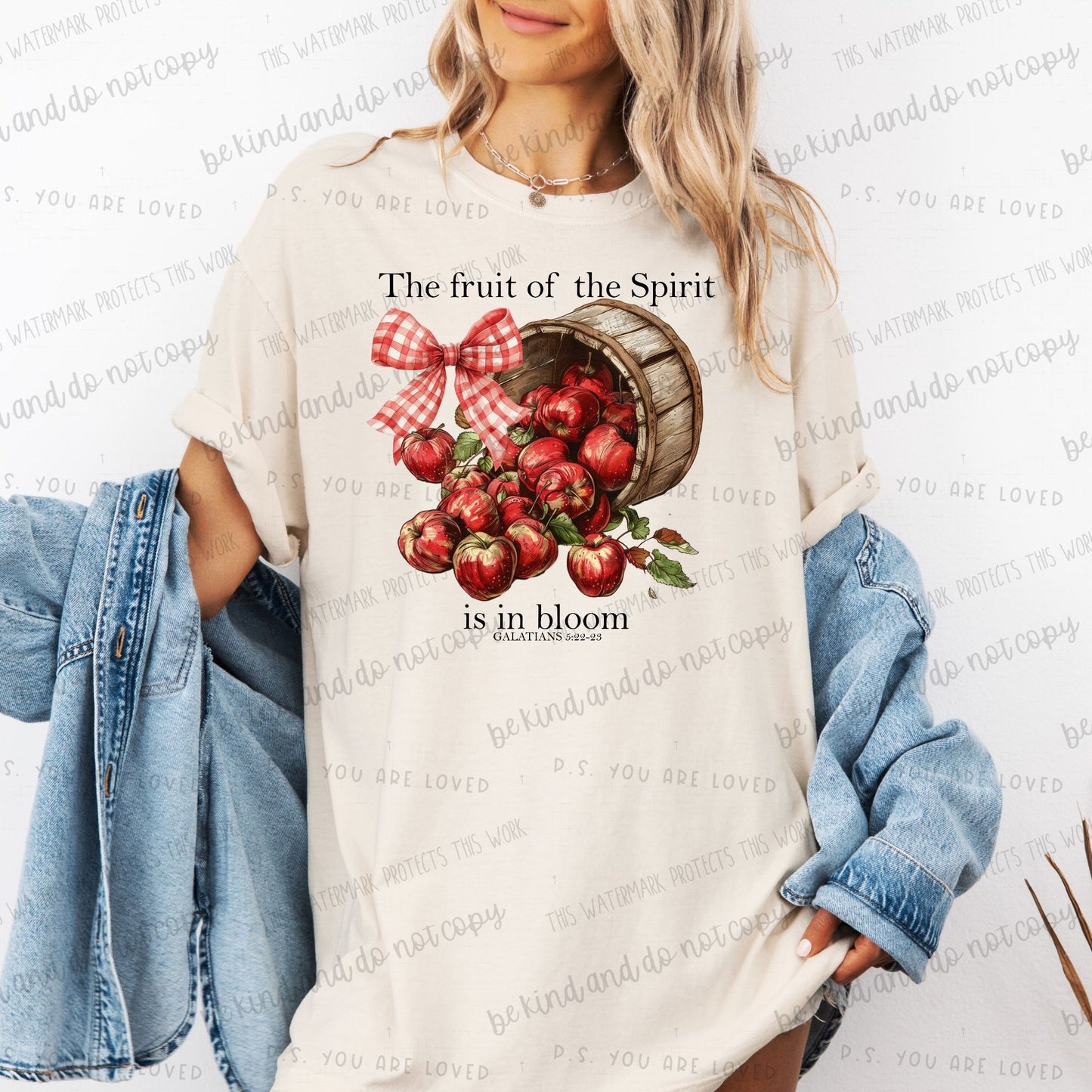 The fruit of the Spirit is in bloom.  Galatians 5:22-23-DTF Transfer