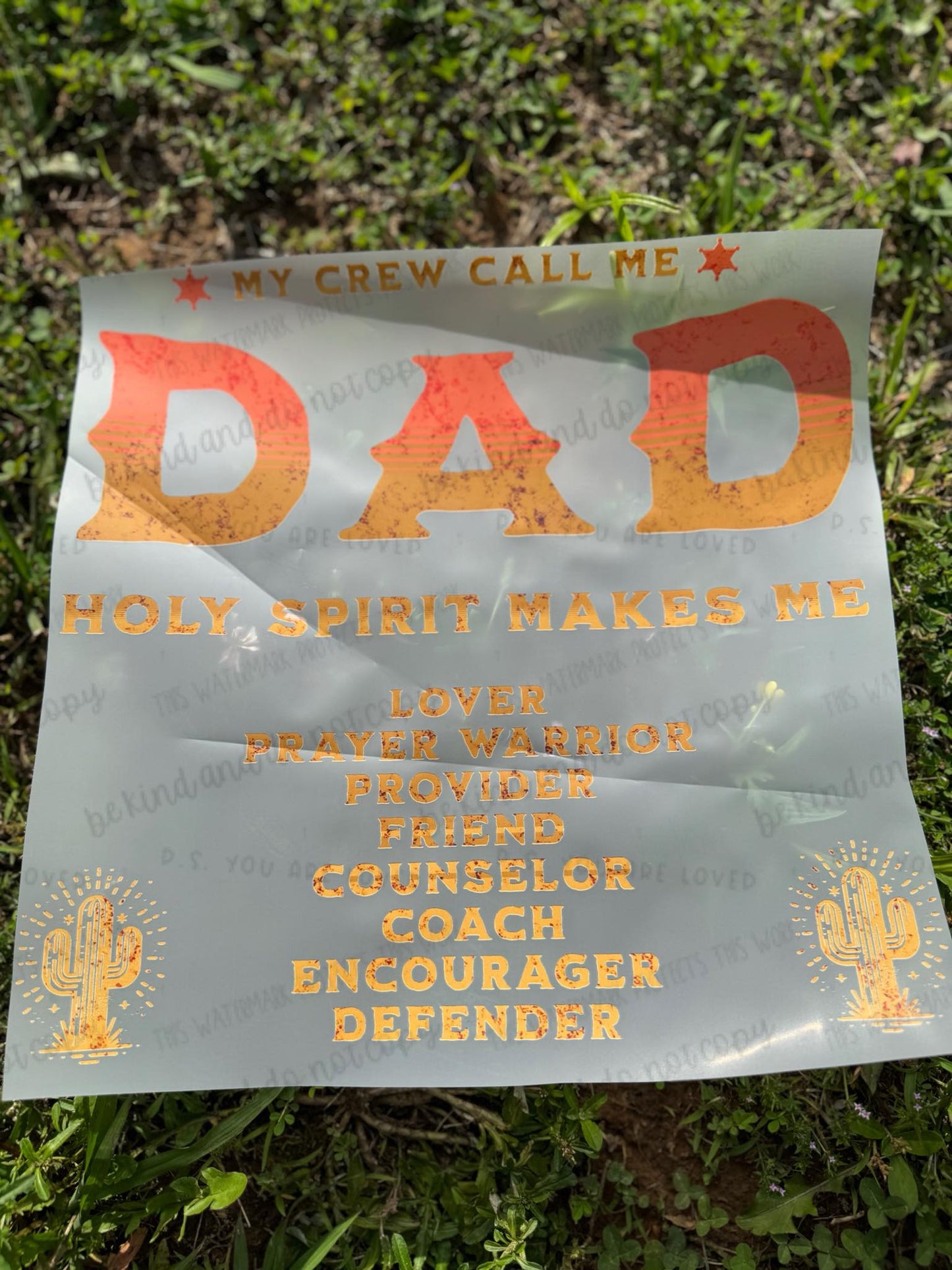 Wild Faithful Dad-Set- DTF Transfer