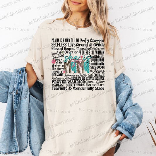 Psalm 139 She is mama-DTF Transfer