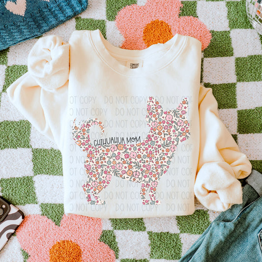 Chihuahua Dog Mom-Comfort Color Sweatshirt