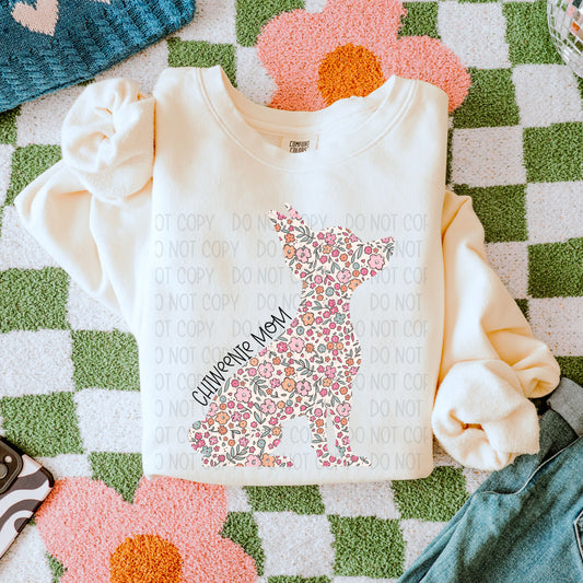 Chiweenie Dog Mom-Comfort Color Sweatshirt