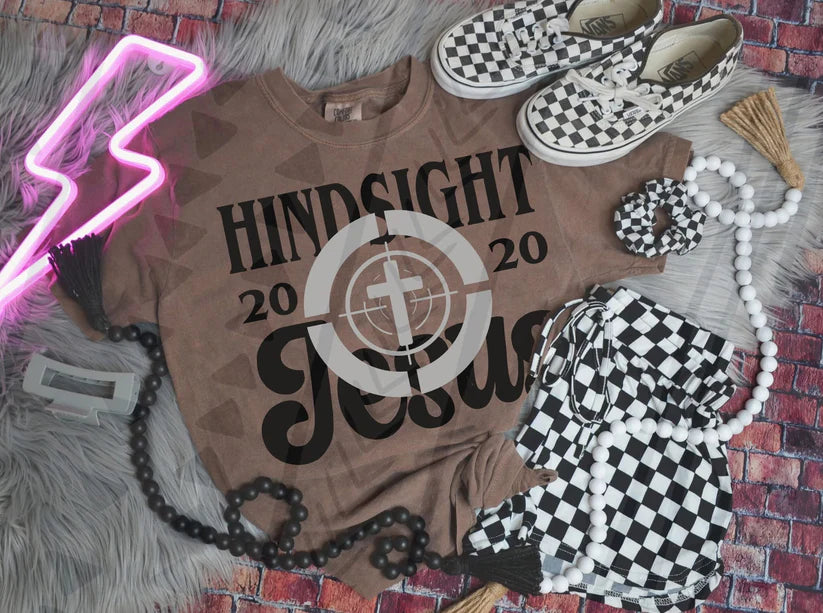 Hindsight Jesus- DTF Transfer