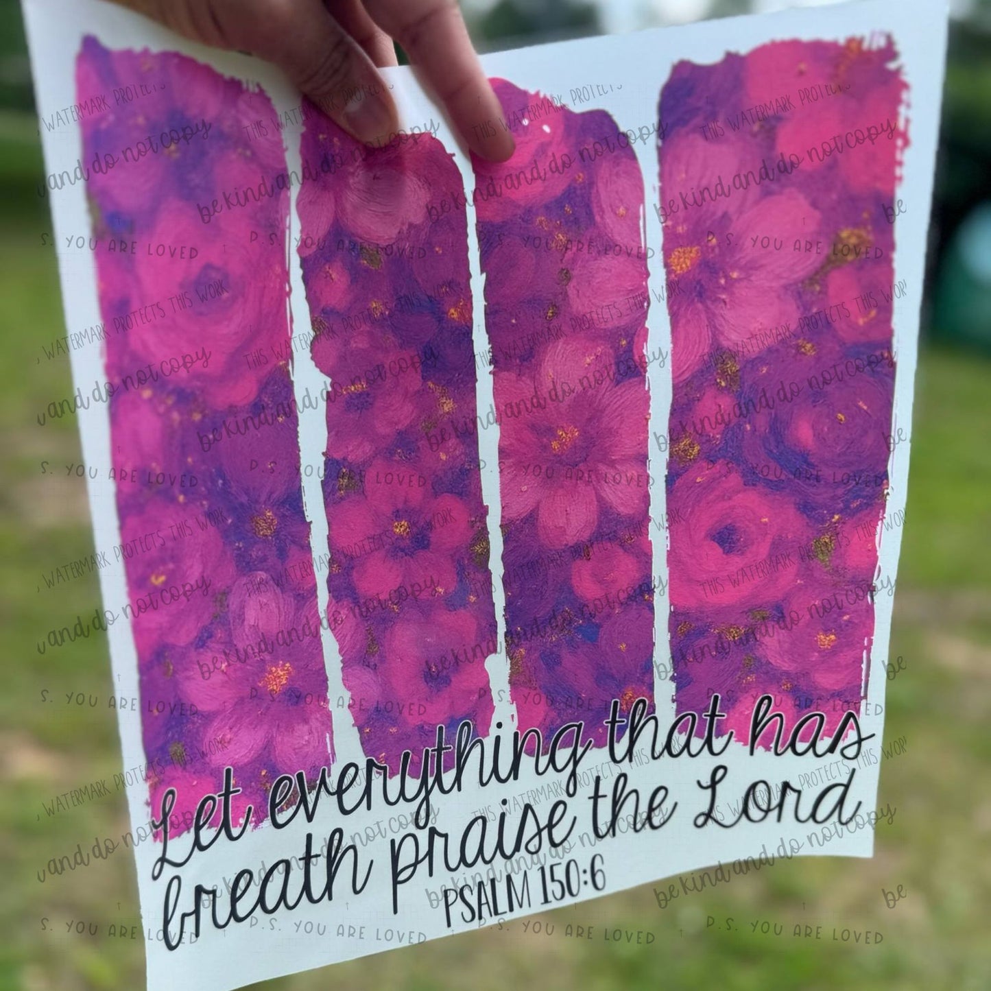 Let everything that has breath praise the Lord-DTF Transfer