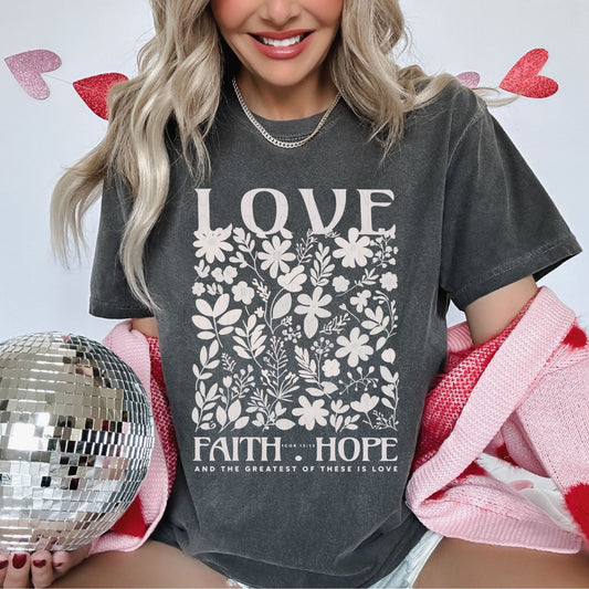 Love Faith Hope- DTF transfer
