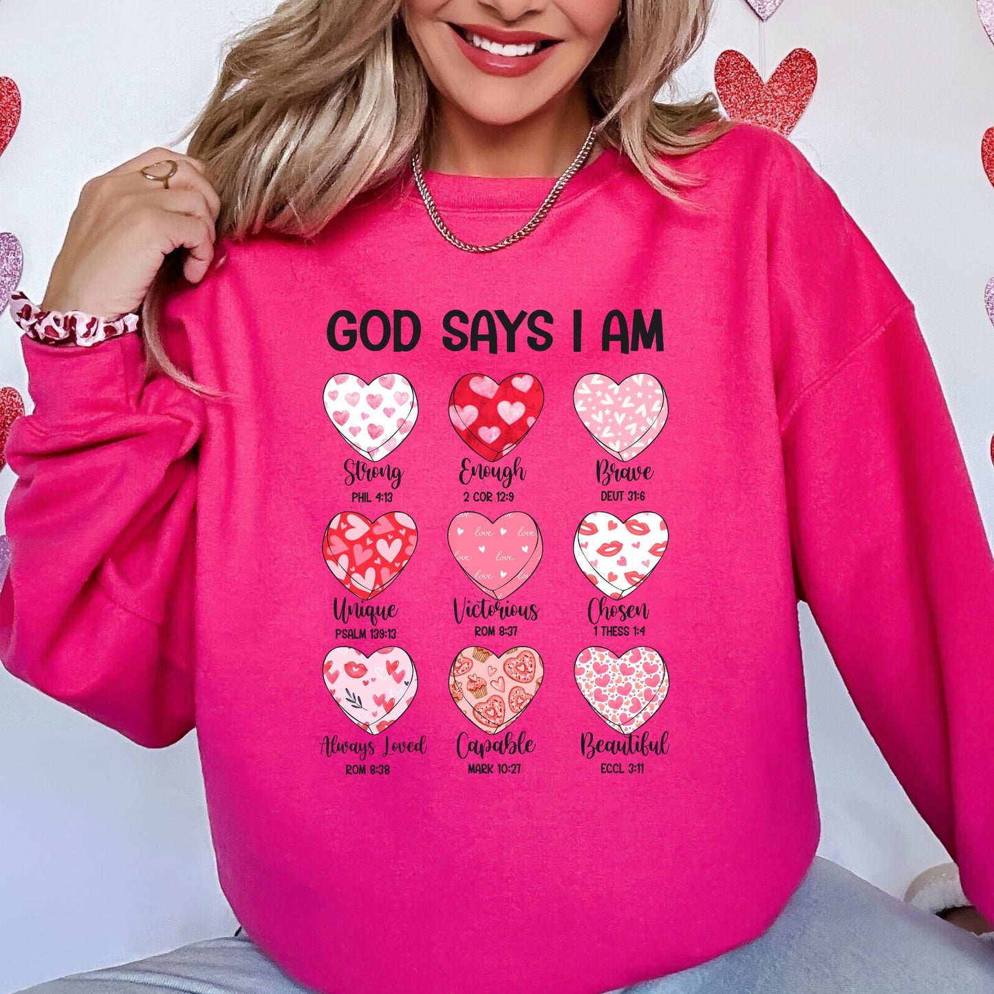 God says I am...(Hearts)-DTF Transfer