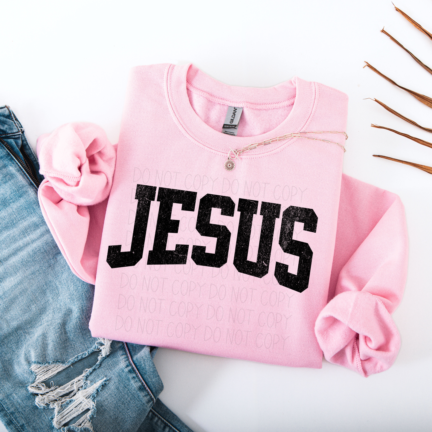 Jesus Distressed- DTF Transfer