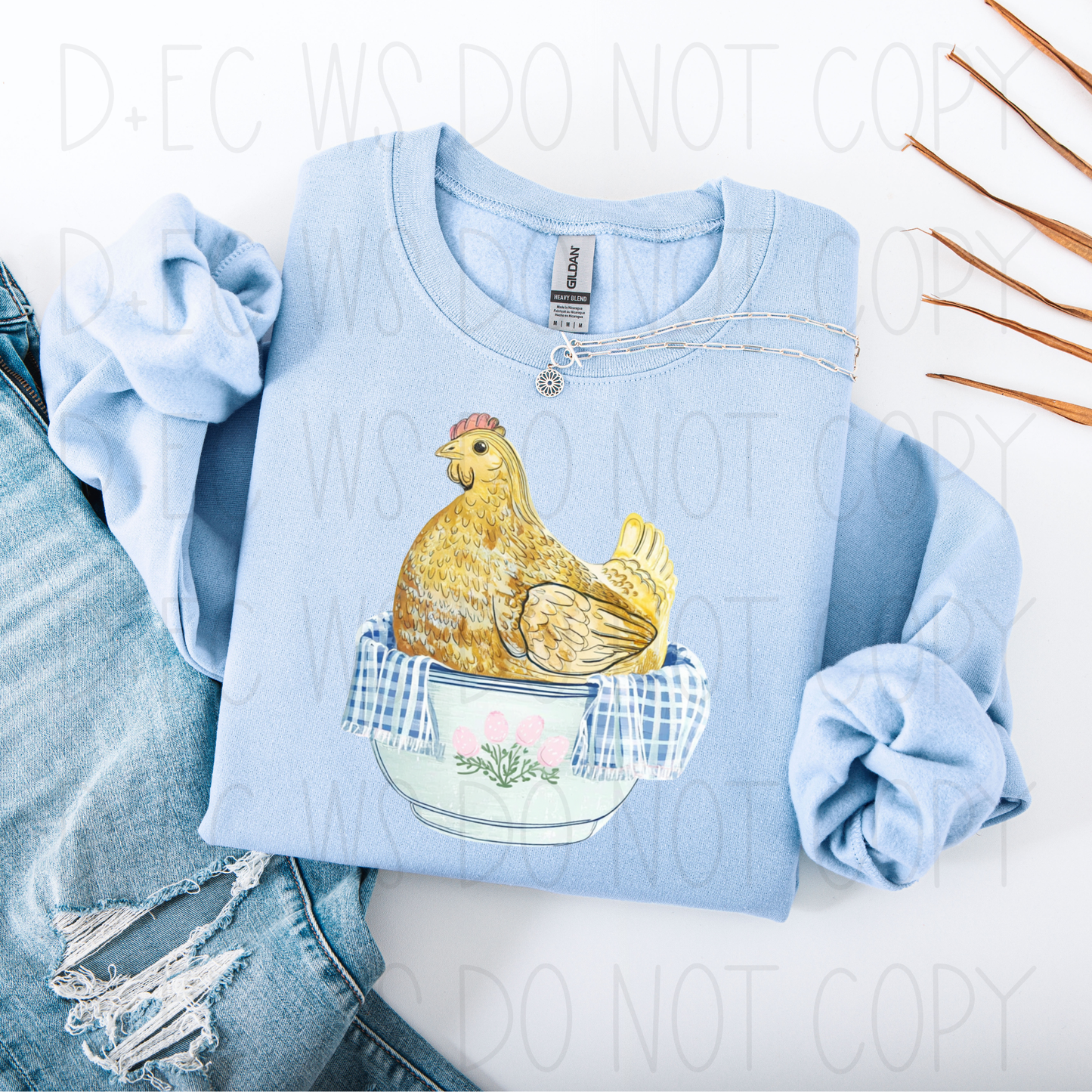 Vintage Hen Thrifted- DTF Transfer