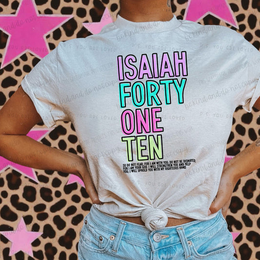 Isaiah 41:10-DTF Transfer