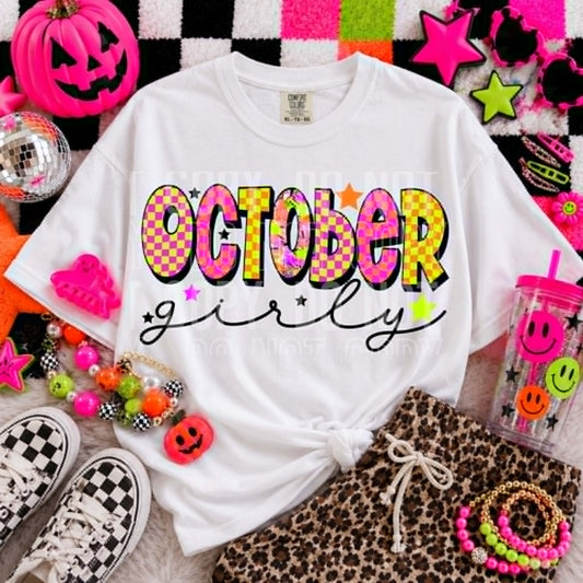 October Girly - DTF Transfer