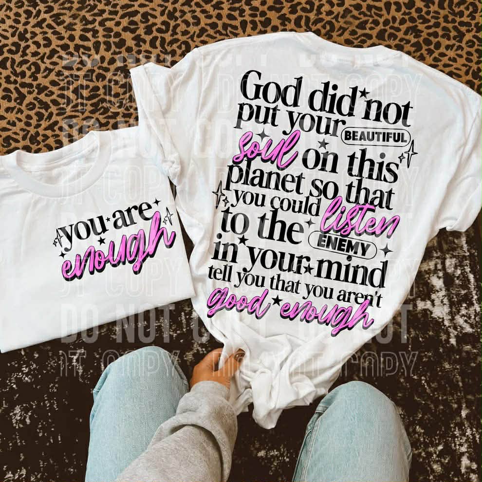 You are enough-SET- DTF Transfer