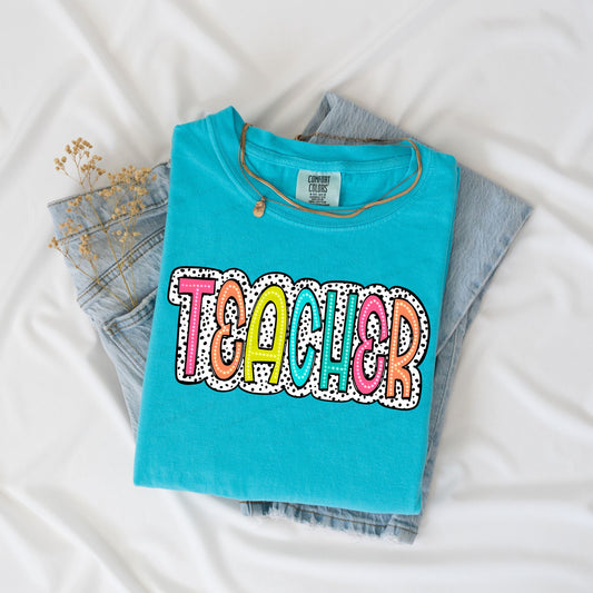 Teacher-Colorful-DTF Transfer