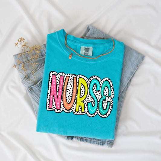 Nurse-Colorful-DTF Transfer