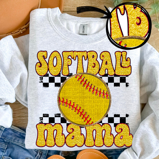 Softball mama-DTF Transfer
