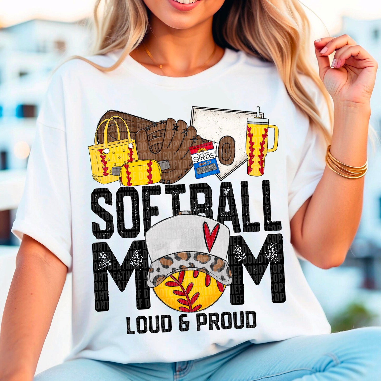 Softball Mom Loud & Proud-DTF Transfer