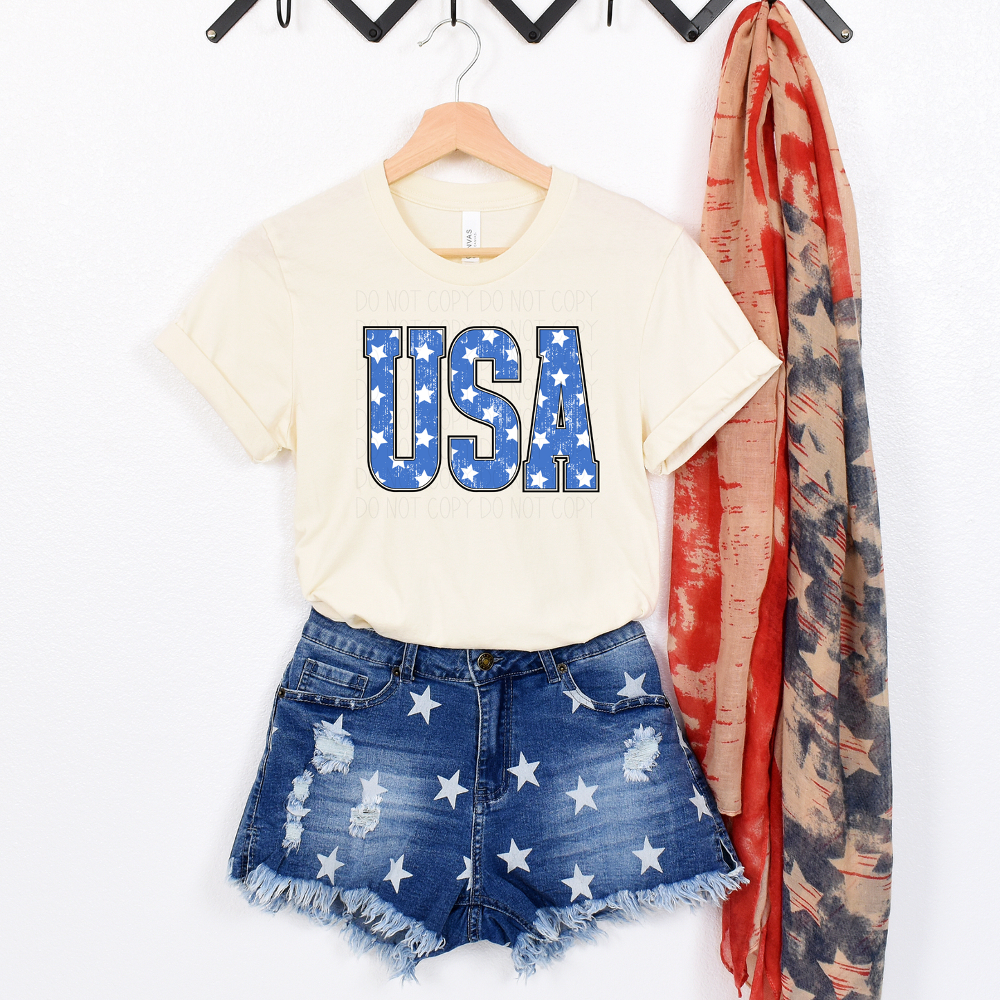 USA Star Dressed- DTF Transfer