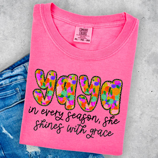 Yaya-She shines with grace- Comfort Color