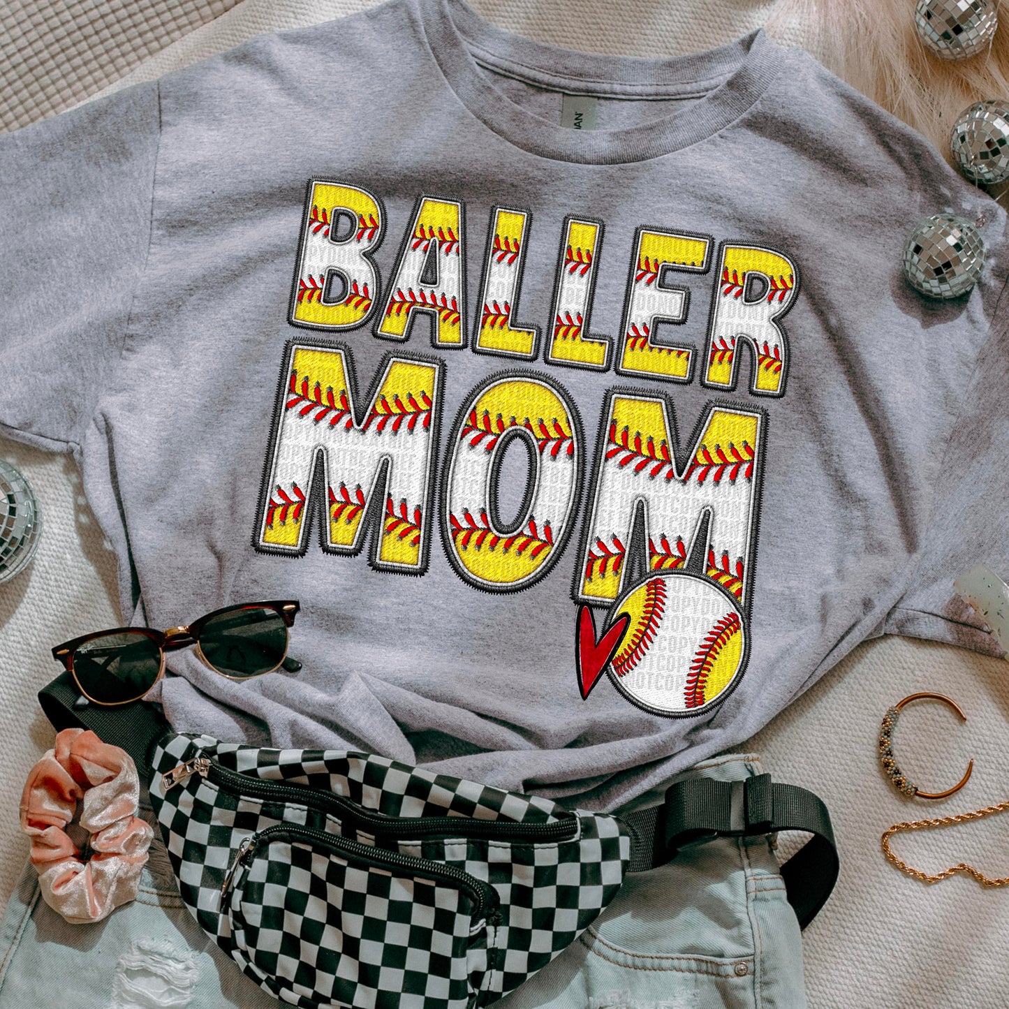 Baller Mom-Baseball & Softball-DTF Transfer