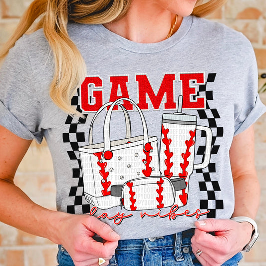 Baseball Game Day Vibes-DTF Transfer