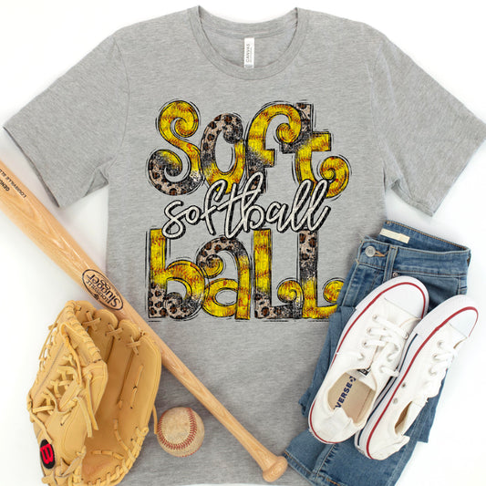 Softball Leopard-DTF Transfer