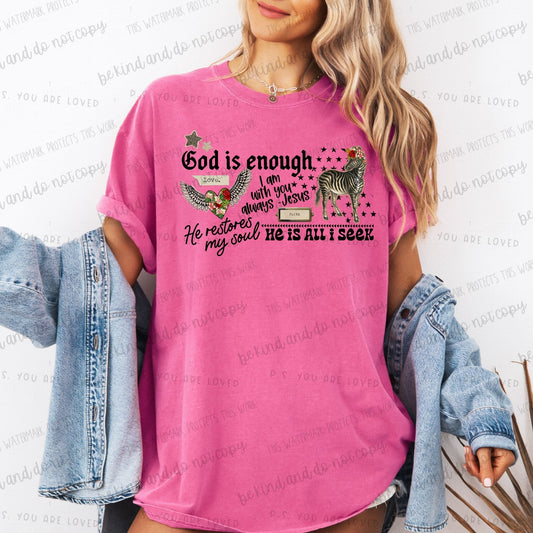 God is enough He is all I seek-DTF Transfer