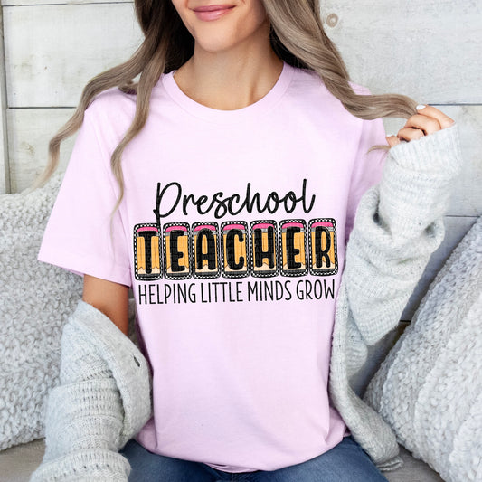 Teacher-Helping Little Minds Grow-DTF Transfer