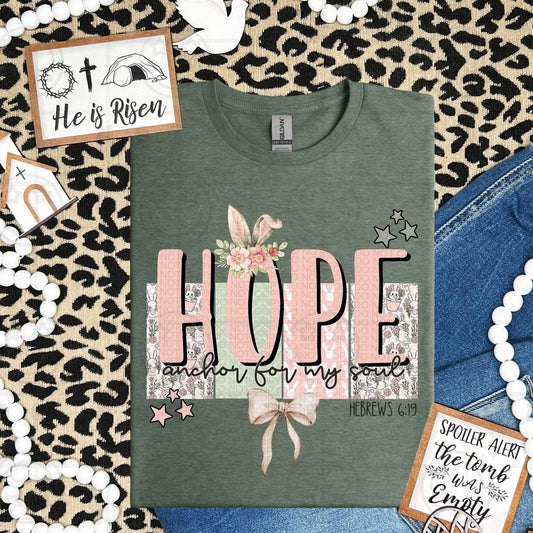 Hope anchor for my soul- DTF Transfer