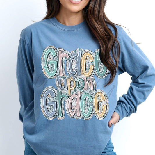 Grace upon Grace-Comfort Color Long Sleeve