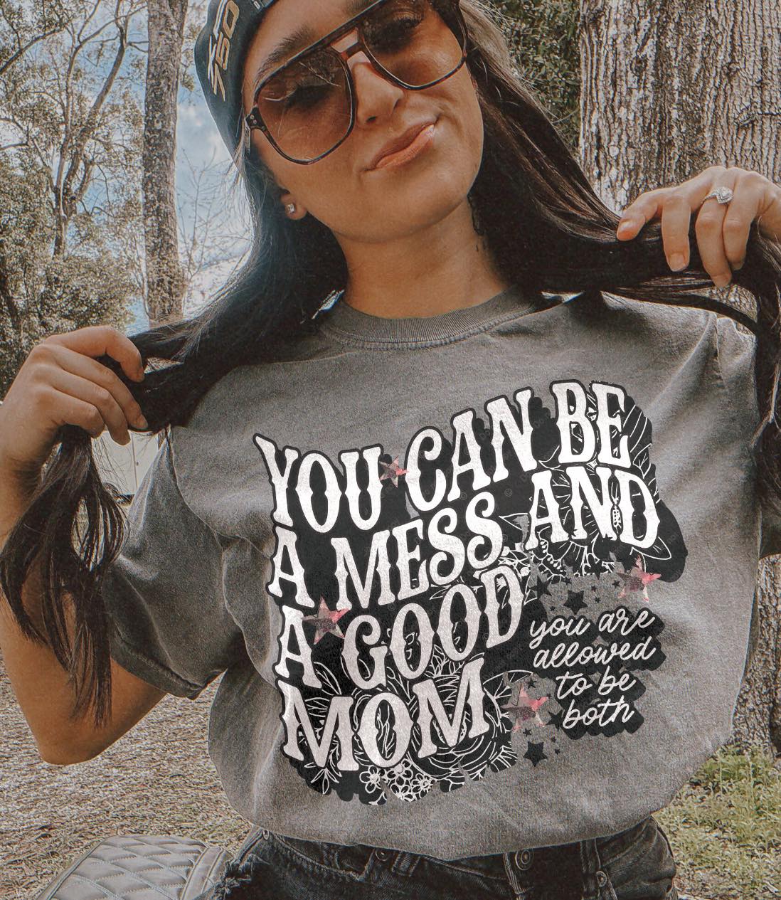 You can be a mess and a good mom-DTF Transfer