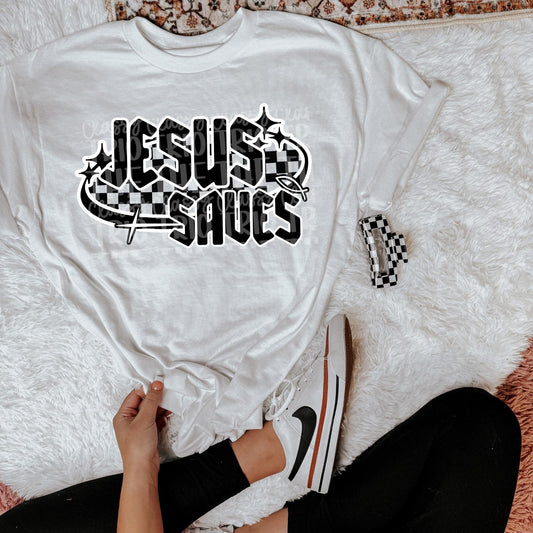 Jesus Saves- DTF Transfer