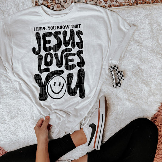 Jesus loves you- DTF Transfer
