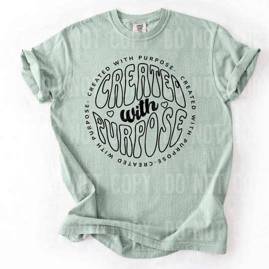 Created with purpose- DTF Transfer