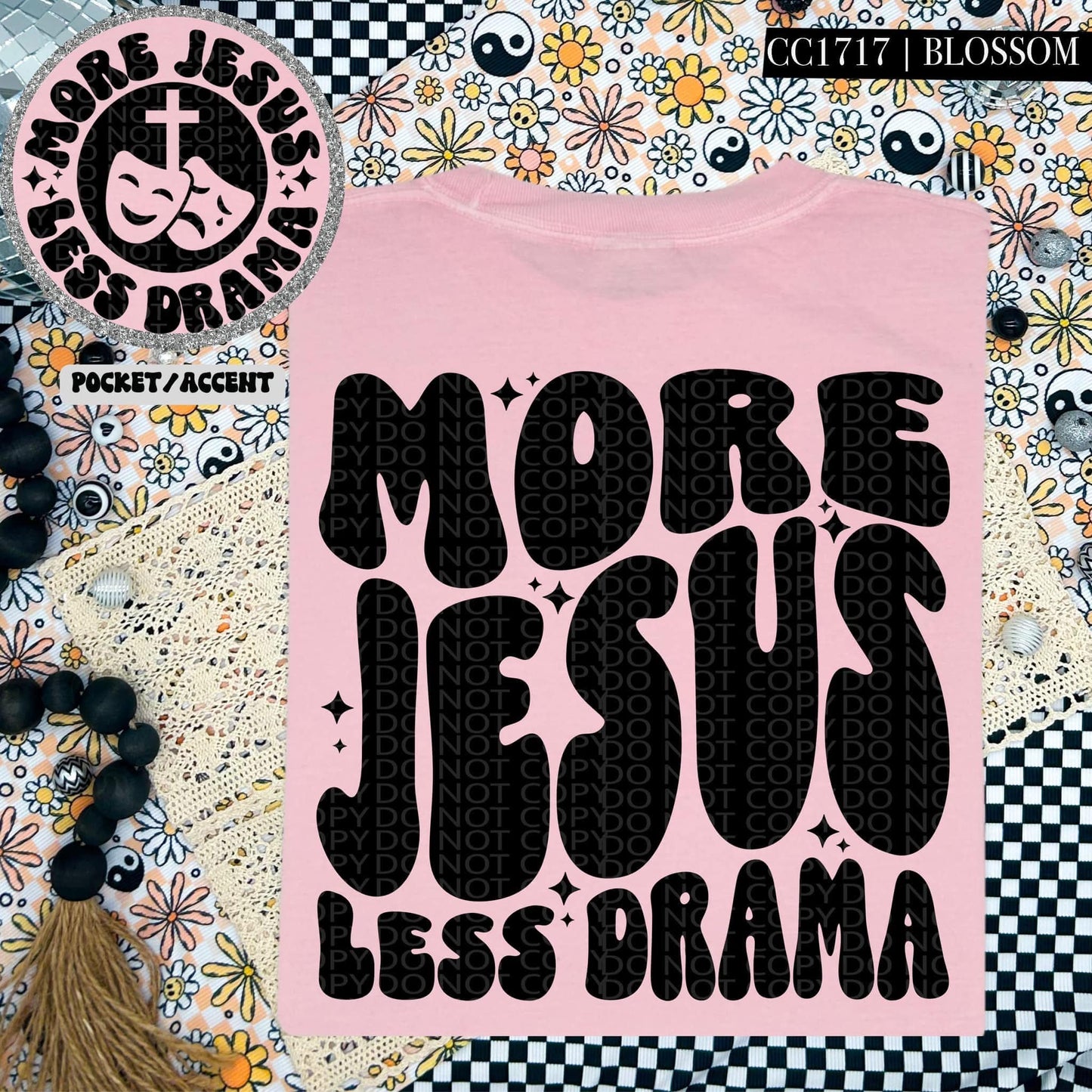 More Jesus less drama-SET-DTF Transfer