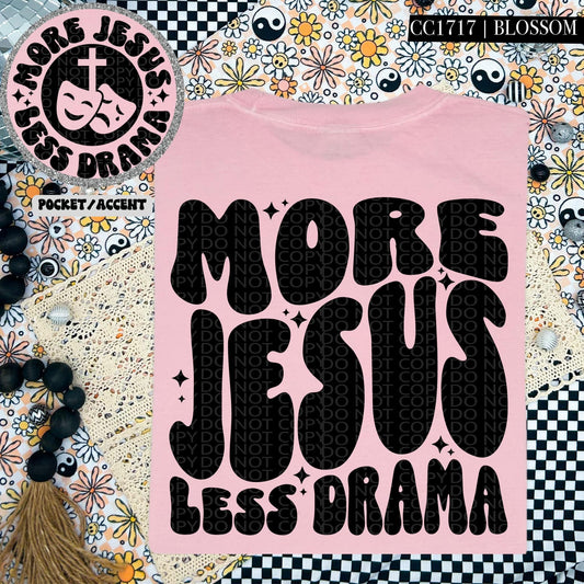 More Jesus less drama-SET-DTF Transfer