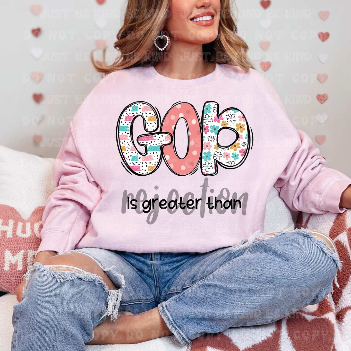 God is greater than rejection- DTF Transfer