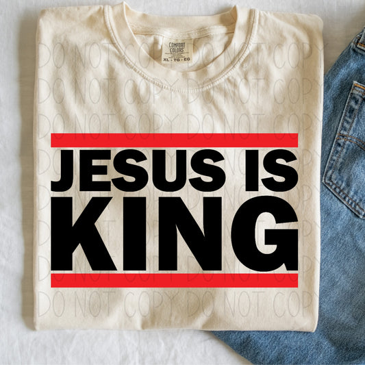 Jesus is King - DTF Transfer