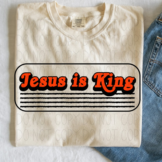 Jesus is King - DTF Transfer