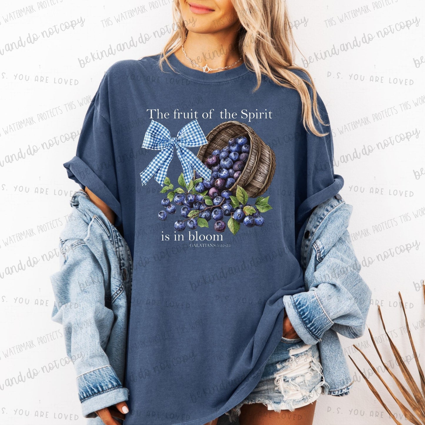 The fruit of the Spirit is in bloom.  Galatians 5:22-23-DTF Transfer
