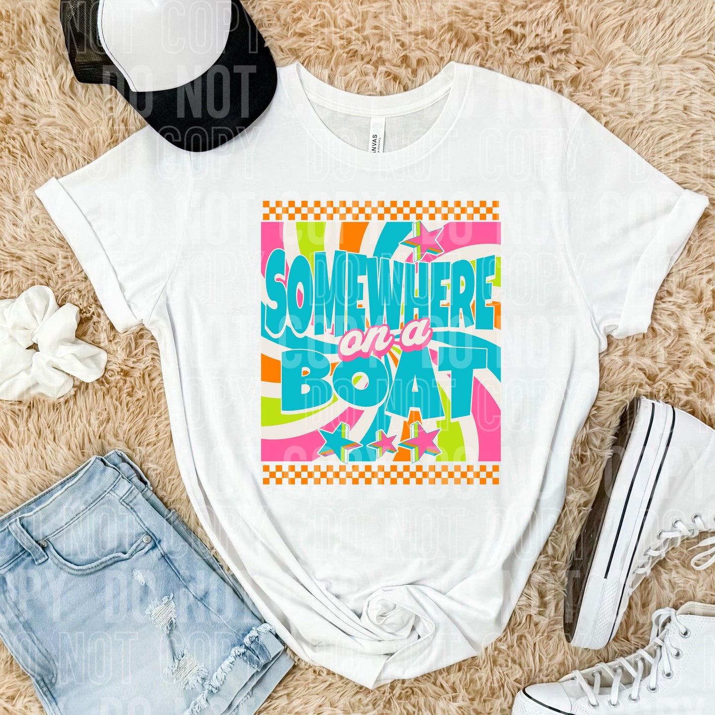 Somewhere on a boat-DTF Transfer