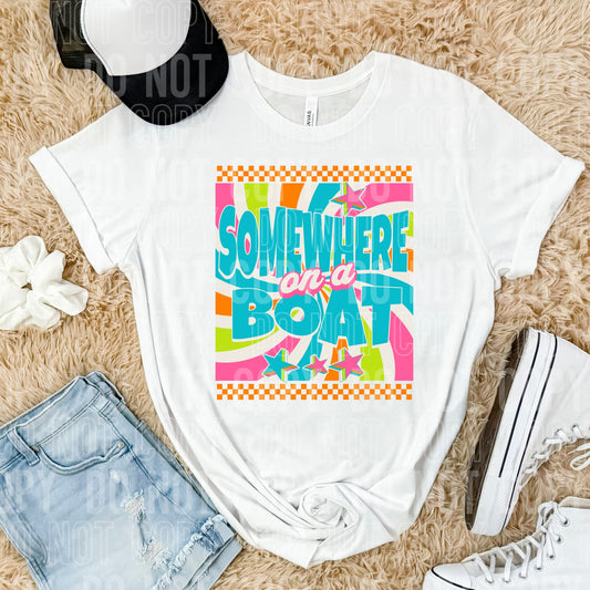 Somewhere on a boat-DTF Transfer