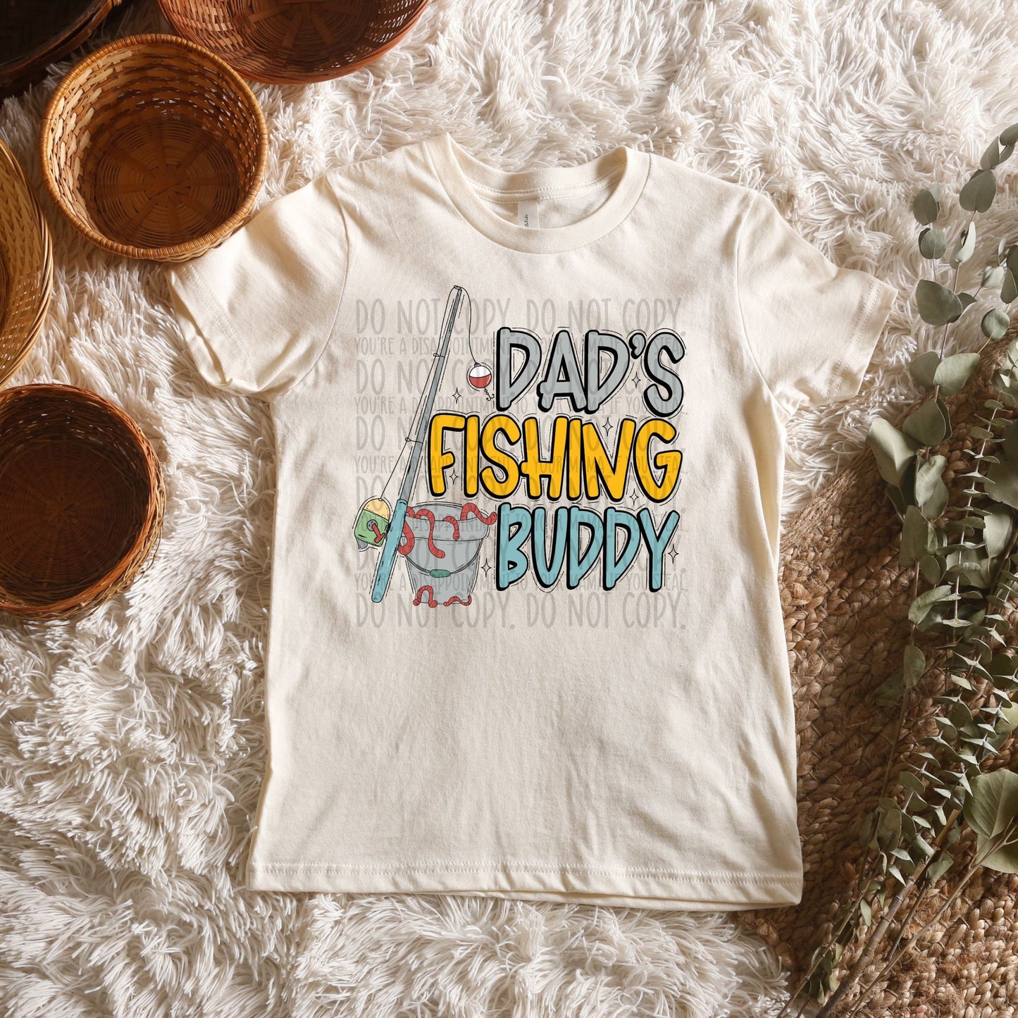 Dad's Fishing Buddy - Completed Tee