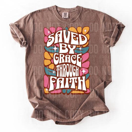 Saved by grace through faith-DTF Transfer