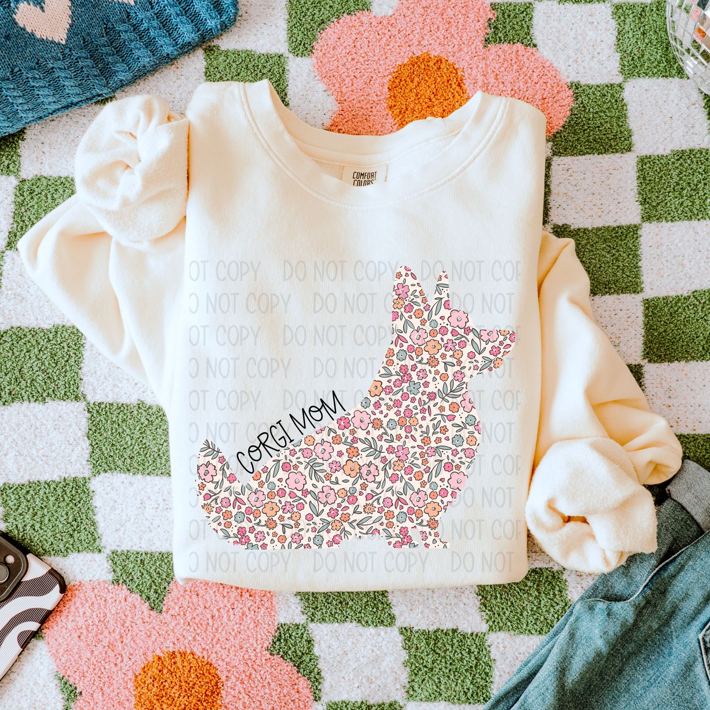 Dog Mom Floral- DTF Transfer